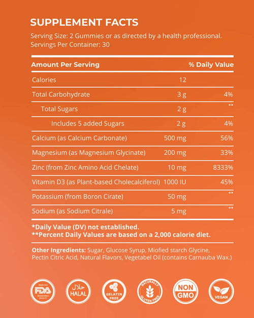 Calcium Gummies - Magnesium & Vitamin D3 Support